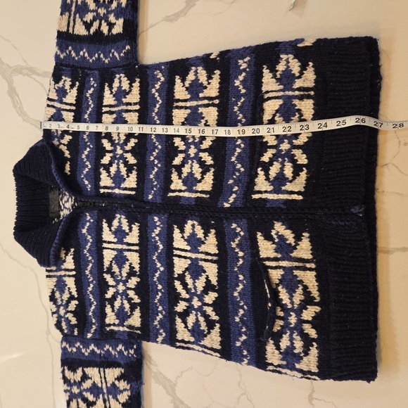 VTG Octavalo Native American Wool Full Zip Cardigan Sweater Jacket Size Small - Picture 7 of 10